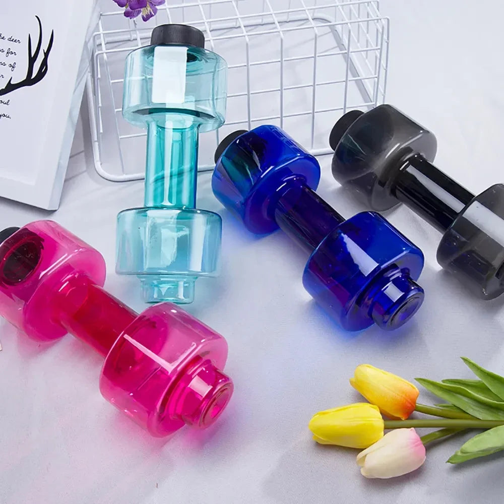 500ML 2Pcs Dumbbell Cup Sports Water Bottles