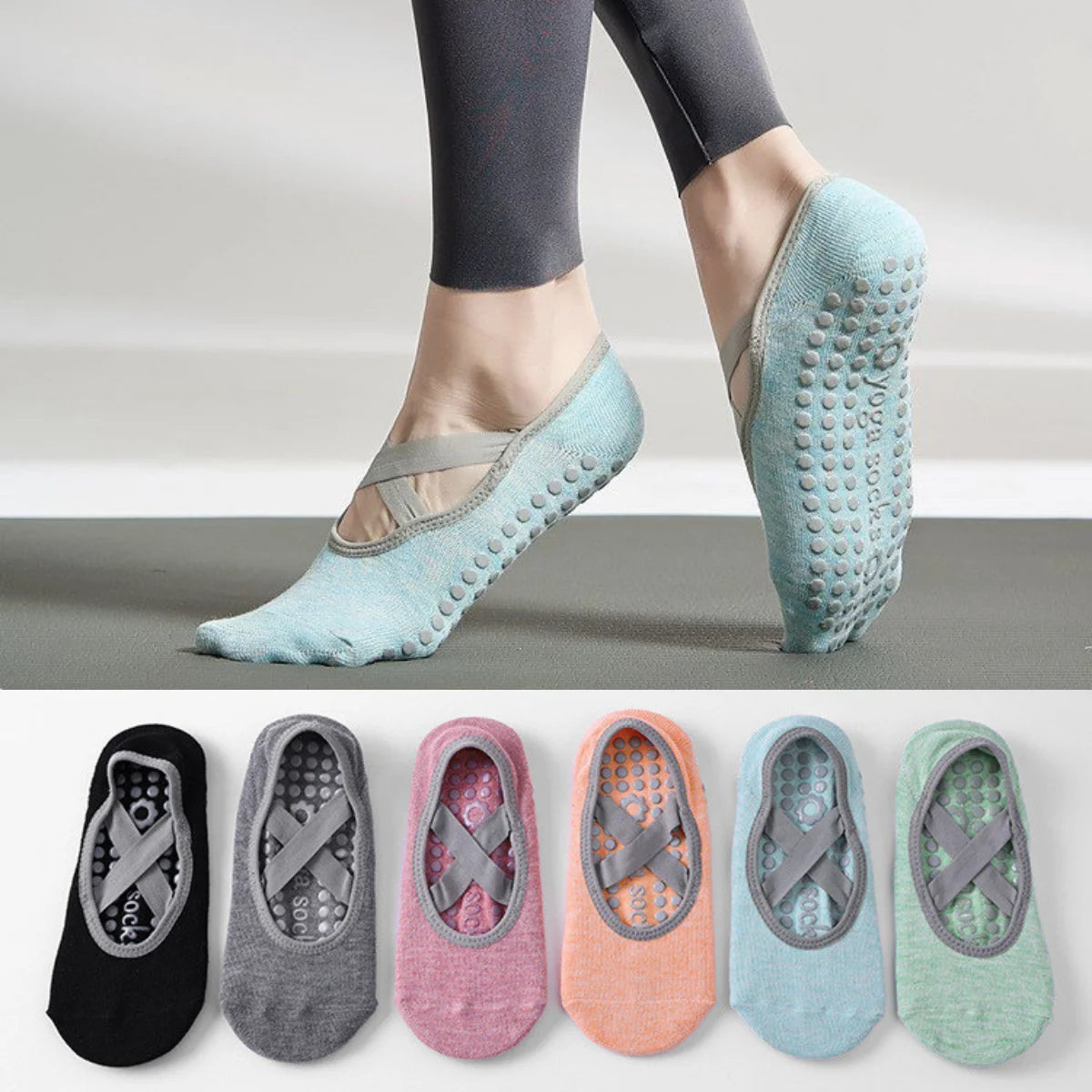 1 Pair Yoga Socks for Women Cotton